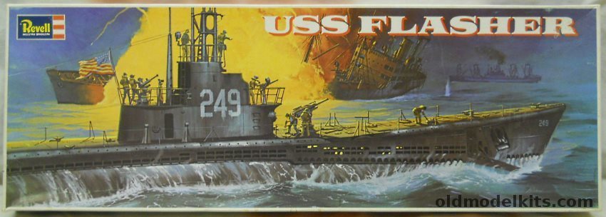 Revell 1/220 USS Flasher SS249 Submarine - Kikoler Issue, H431 plastic model kit